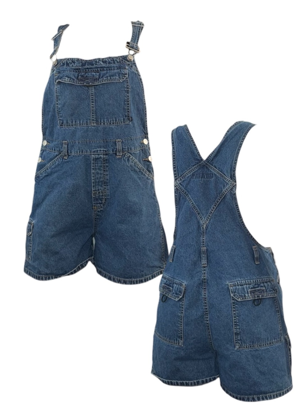 Vintage No Boundaries Denim Short Overalls